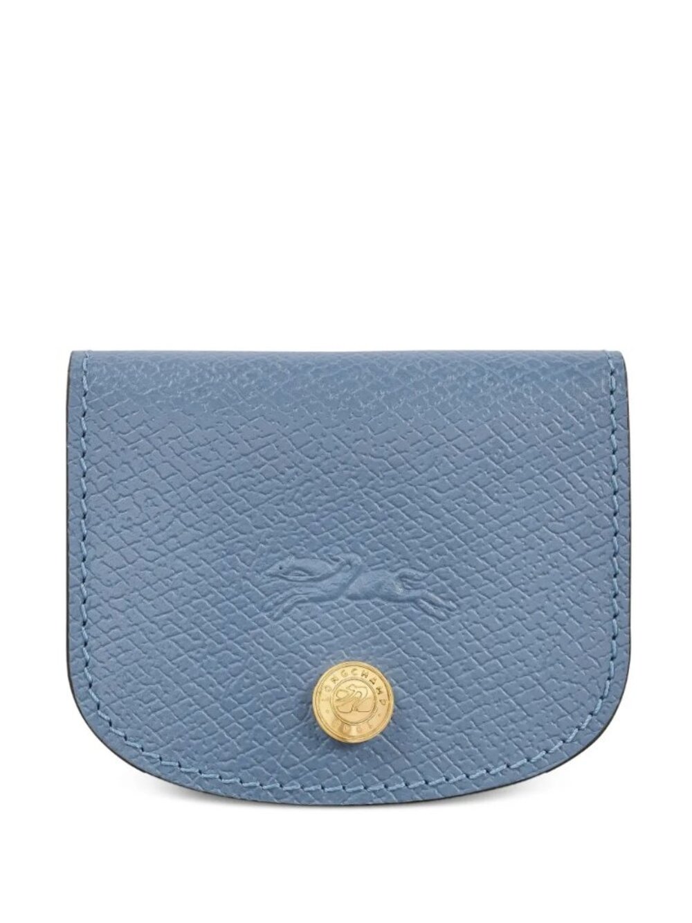 Longchamp $145 Epure ÉPURE Leather Flap Bifold Card Case Holder Slate NWOT!